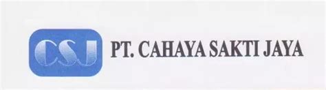 pt. cahaya sakti jaya