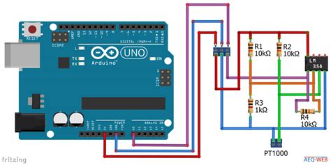 Pt1000 Temperature Sensor Arduino Code