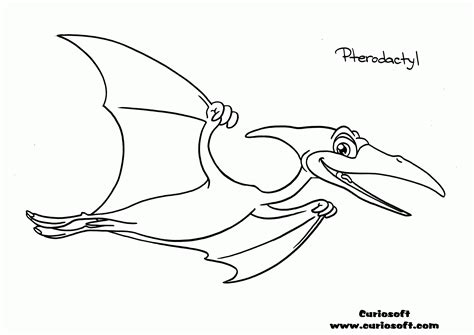 pterodactyl dinosaur coloring pages