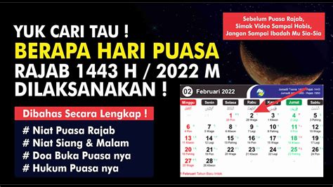 Jadwal Puasa Sunnah 2021 Lengkap Delinewstv