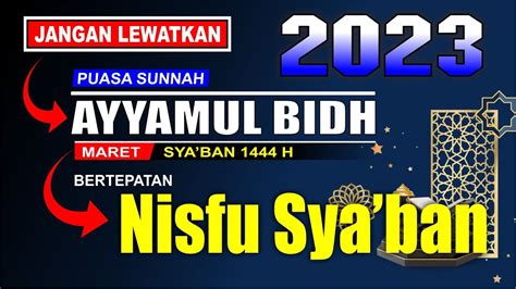 puasa nisfu syaban 2023 jatuh pada tanggal