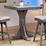 Jaxpety Coffee High Bar Table Rectangular Dining High Pub Table