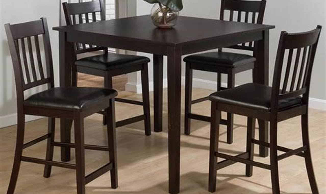 Pub Height Kitchen Table And Chairs