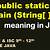 public static void main string args java