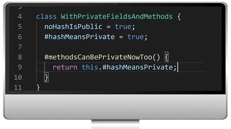 public and private methods in javascript class