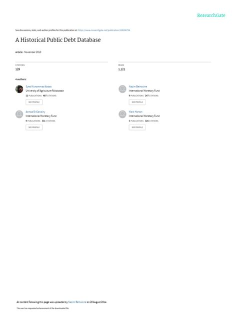 public debt database