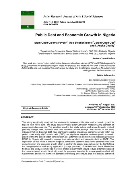 public debt in nigeria pdf