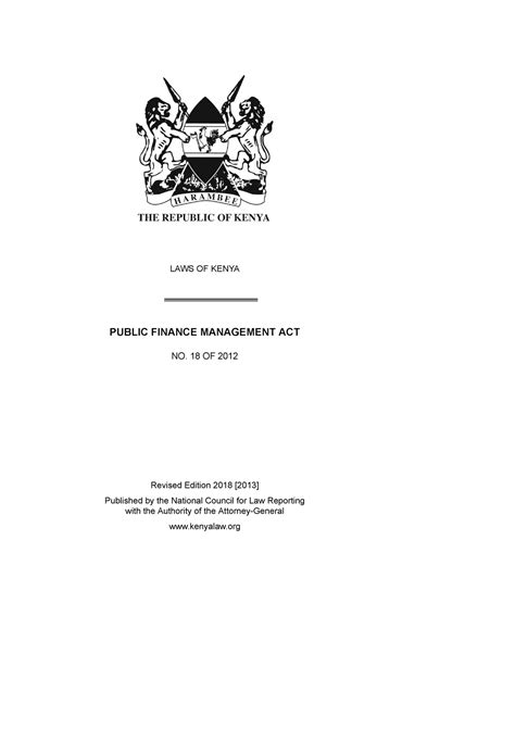 public finance management act 2012 kenya pdf