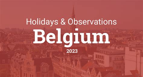public holidays in belgium