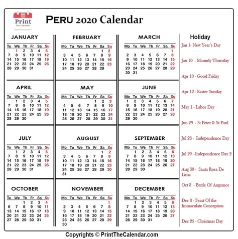 public holidays in peru