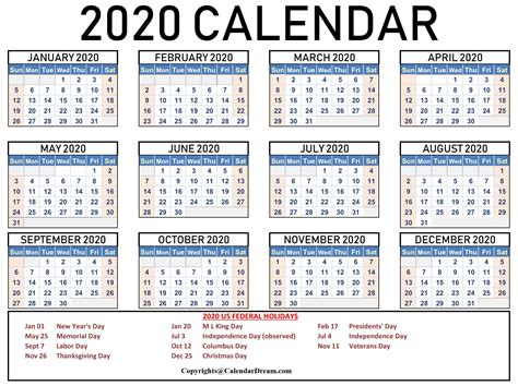 public holidays in usa 2020