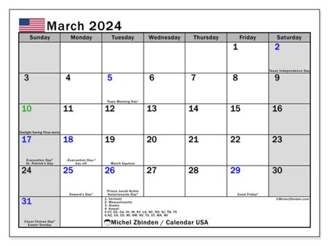 public holidays march 2024