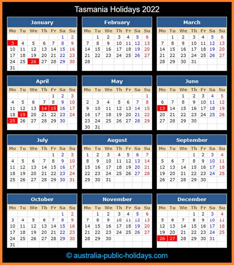 public holidays tasmania 2024 dates