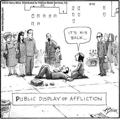public of display affliction