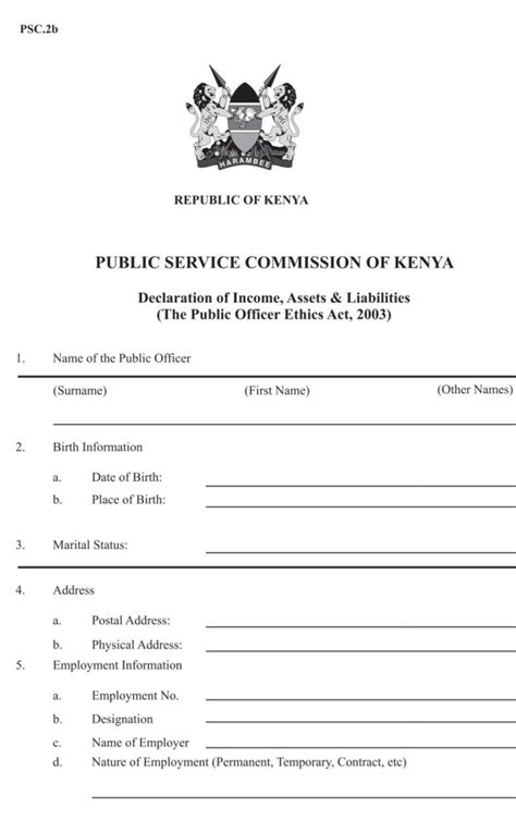 public service act kenya