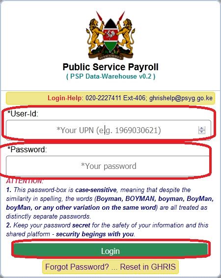 public service payslip login kenya