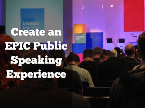 public speaking experience