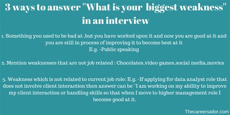 public speaking weakness interview answer