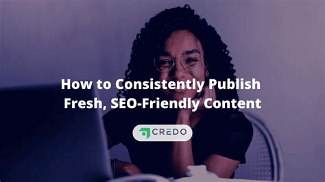 publish consistently