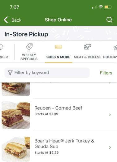publix deli ordering