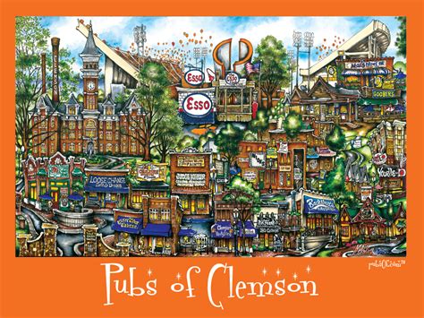 Pubs Of Clemson Poster
