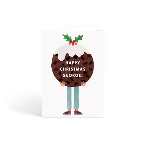 Pudding Boy Christmas Card