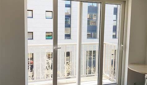 new PVC blanco marco balcón puerta corredera de cristal