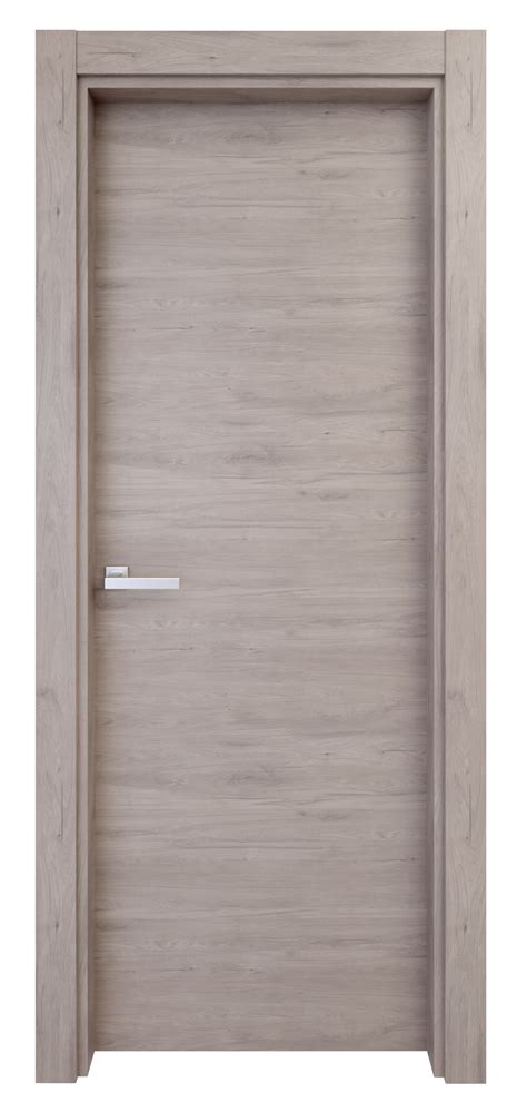 Puertas Roble Pared Gris