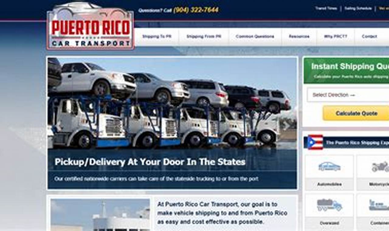 puerto rico car transport reviews