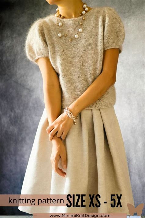 Puff Sleeve Knit Sweater Pattern