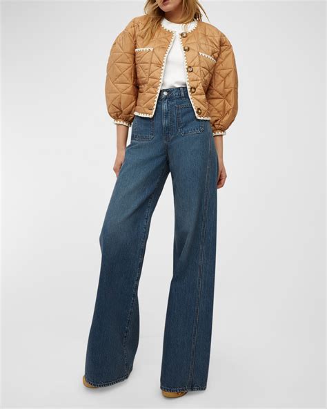 Puff Sleeve Quilted Jacket