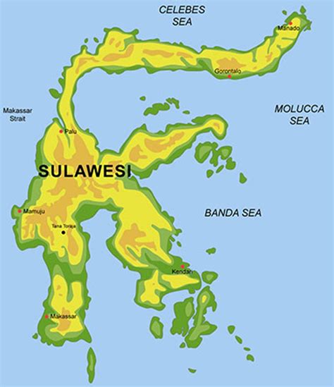 pulau sulawesi selatan peta
