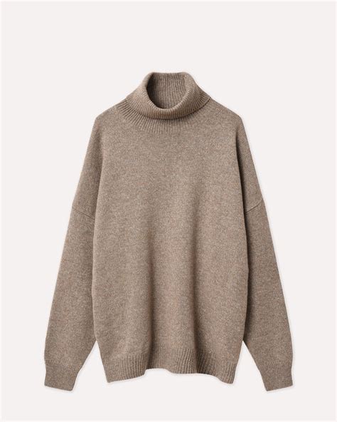 Pull manches longues taupe femme Vib's