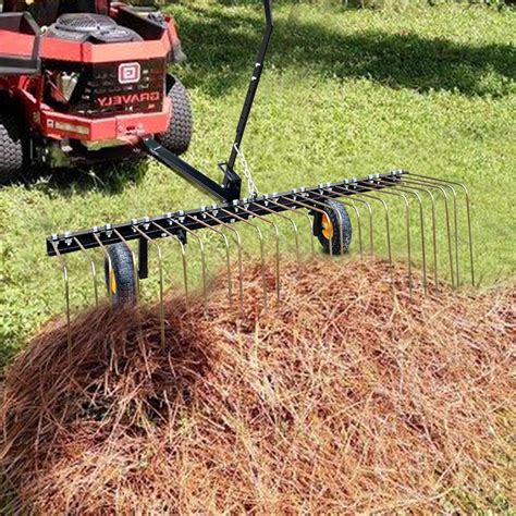 Pull Behind Lawn Mower Rake