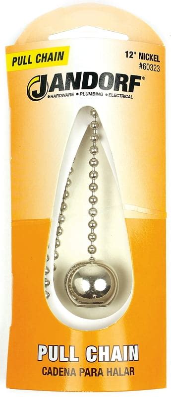 Pull Chain Brushed Nickel 12In