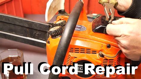 Pull Cord On A Chainsaw