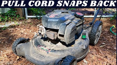 Pull Cord Snaps Back