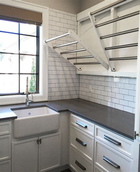 Pull Down Hanging Rack For Laundry Room