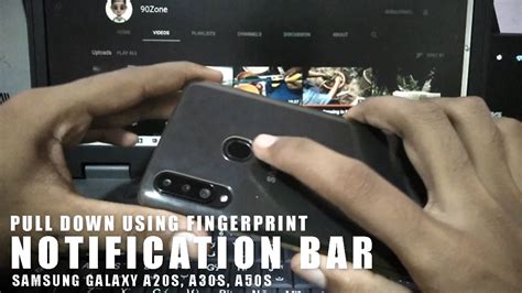 Pull Down Notification Bar With Fingerprint