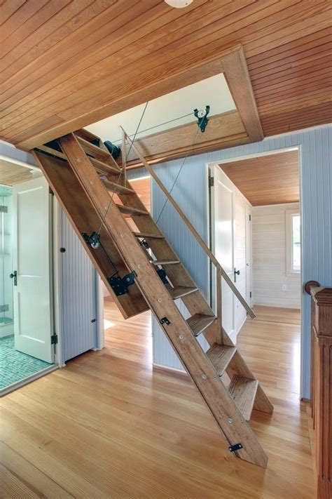 home.furnitureanddecorny.com:pull down stairs with railing