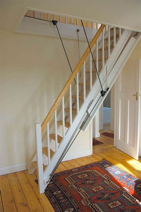 home.furnitureanddecorny.com:pull down stairs with railing