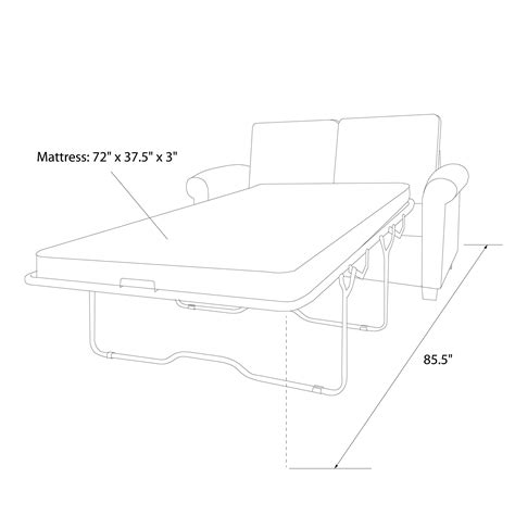 Pull Out Couch Mattress Dimensions