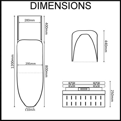 Pull Out Ironing Board Dimensions