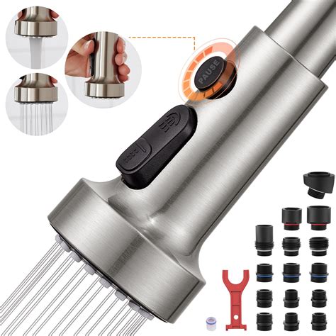 Pull Out Kitchen Sink Tap Replacement Multi Spray Head
