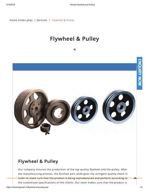 Pulley Flywheel Difference