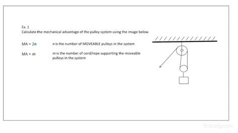 Pulley Mechanical Advantage Problems