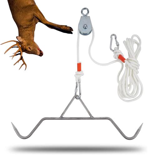Pulley System For Dragging Deer