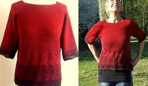 Free Knitting Patterns - Round Yoke Pullover | Вязаные топы, Бесплатные
