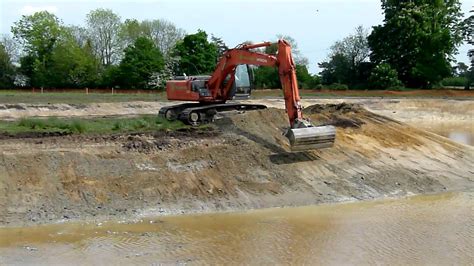 Pulling Batters With Excavator