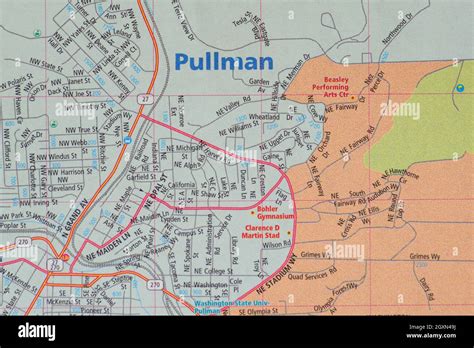 Pullman Washington On A Map